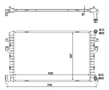 Радиатор отопителя NRF 58471