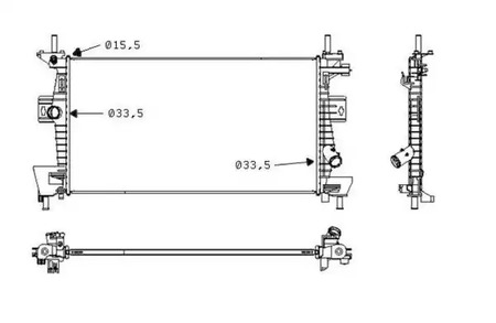 Радиатор системы охлаждения NRF 58487