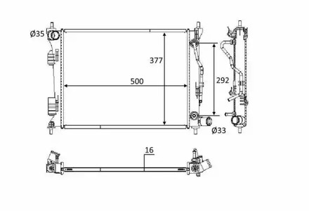 Радиатор NRF 58556