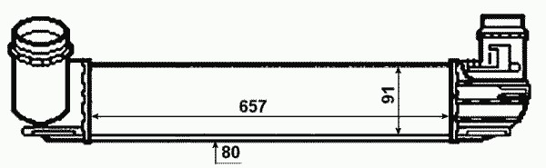 Радиатор интеркулера NRF 30481