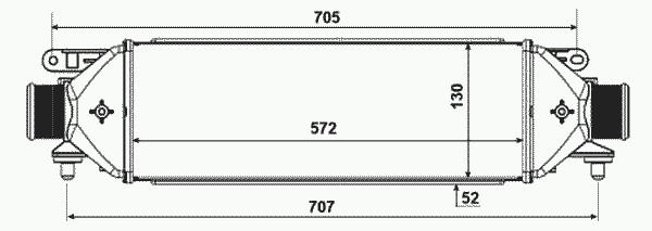 Радиатор интеркулера NRF 30752