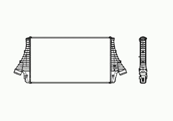 Радиатор интеркулера NRF 30858