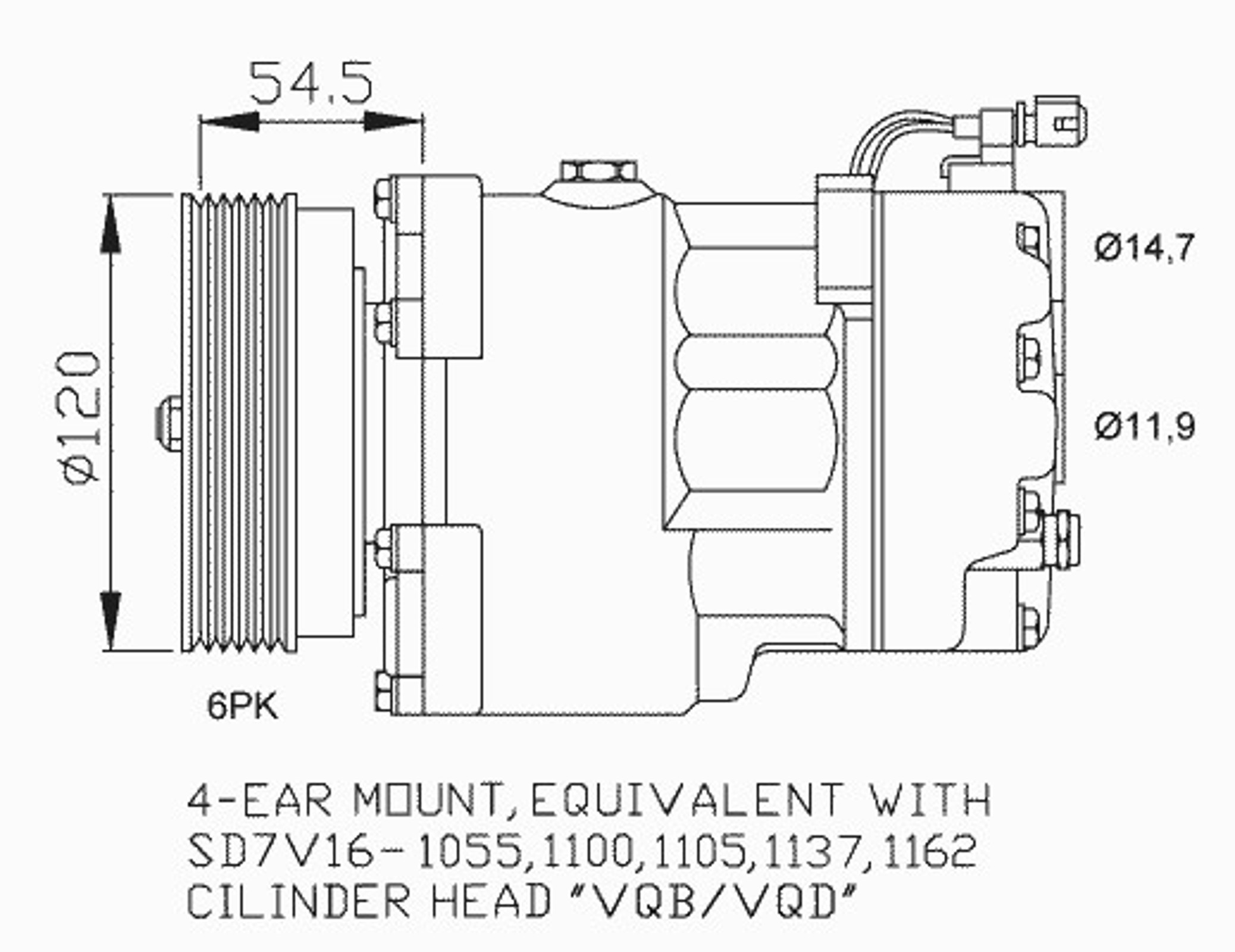 Компрессор кондиционера NRF 32033