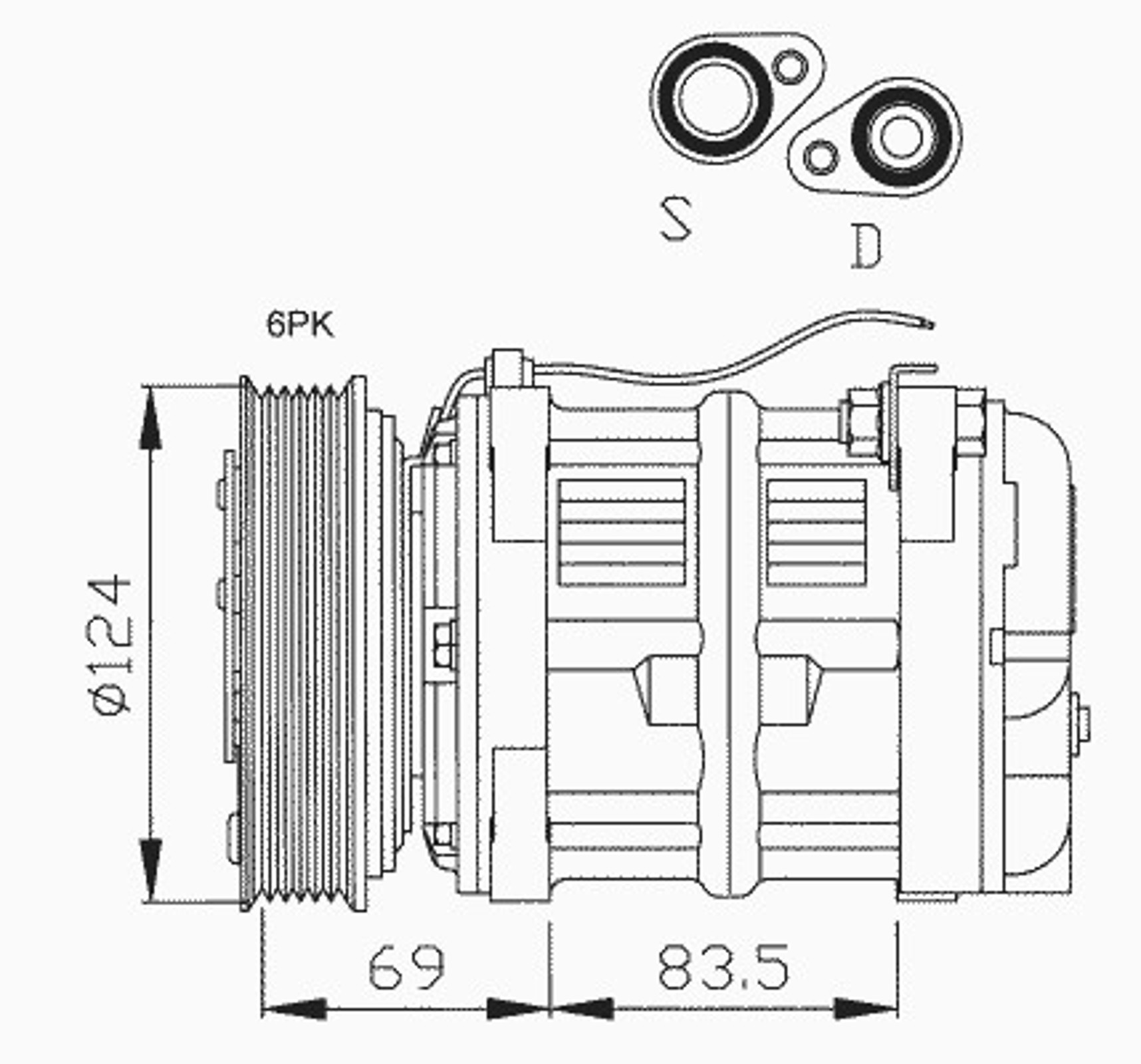 Компрессор кондиционера NRF 32038