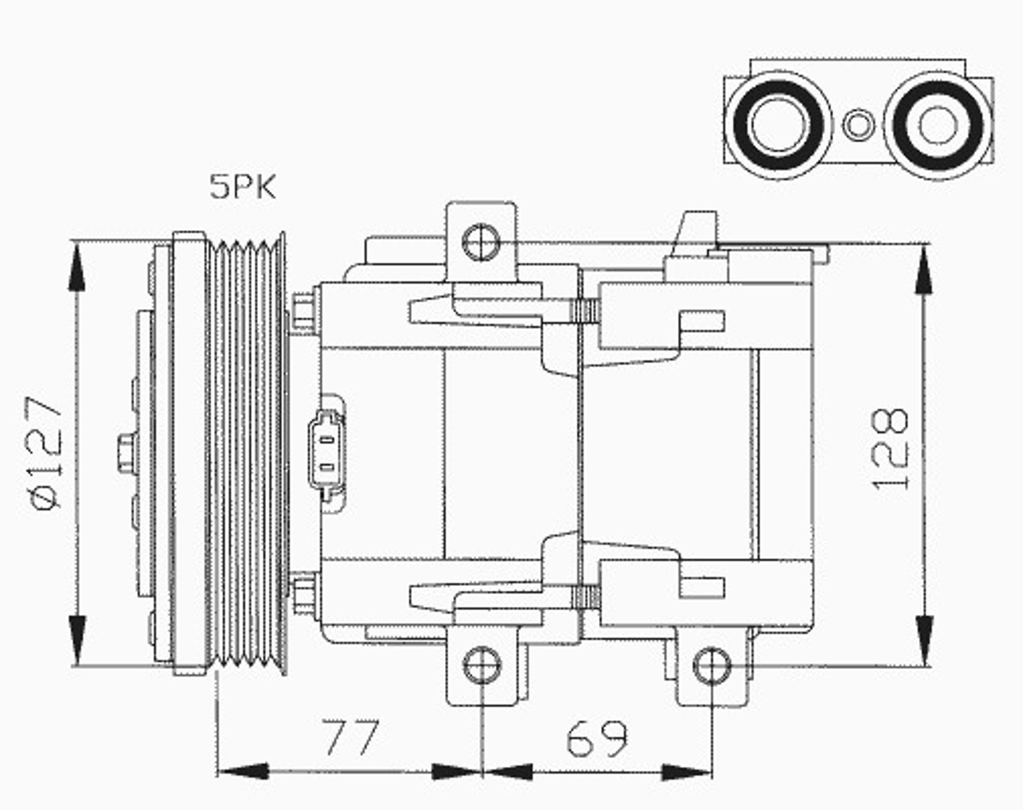 Компрессор кондиционера NRF 32061