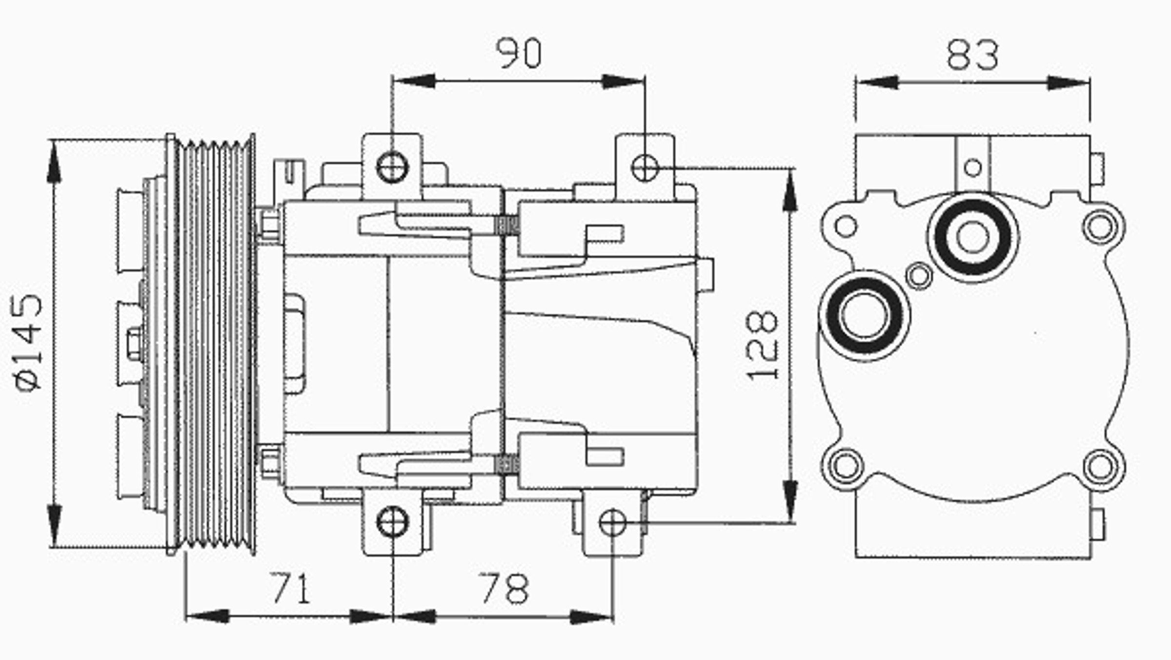 Компрессор кондиционера NRF 32076