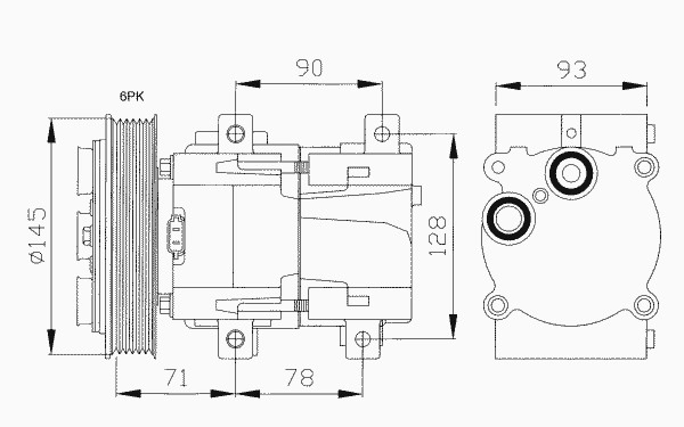 Компрессор кондиционера NRF 32084