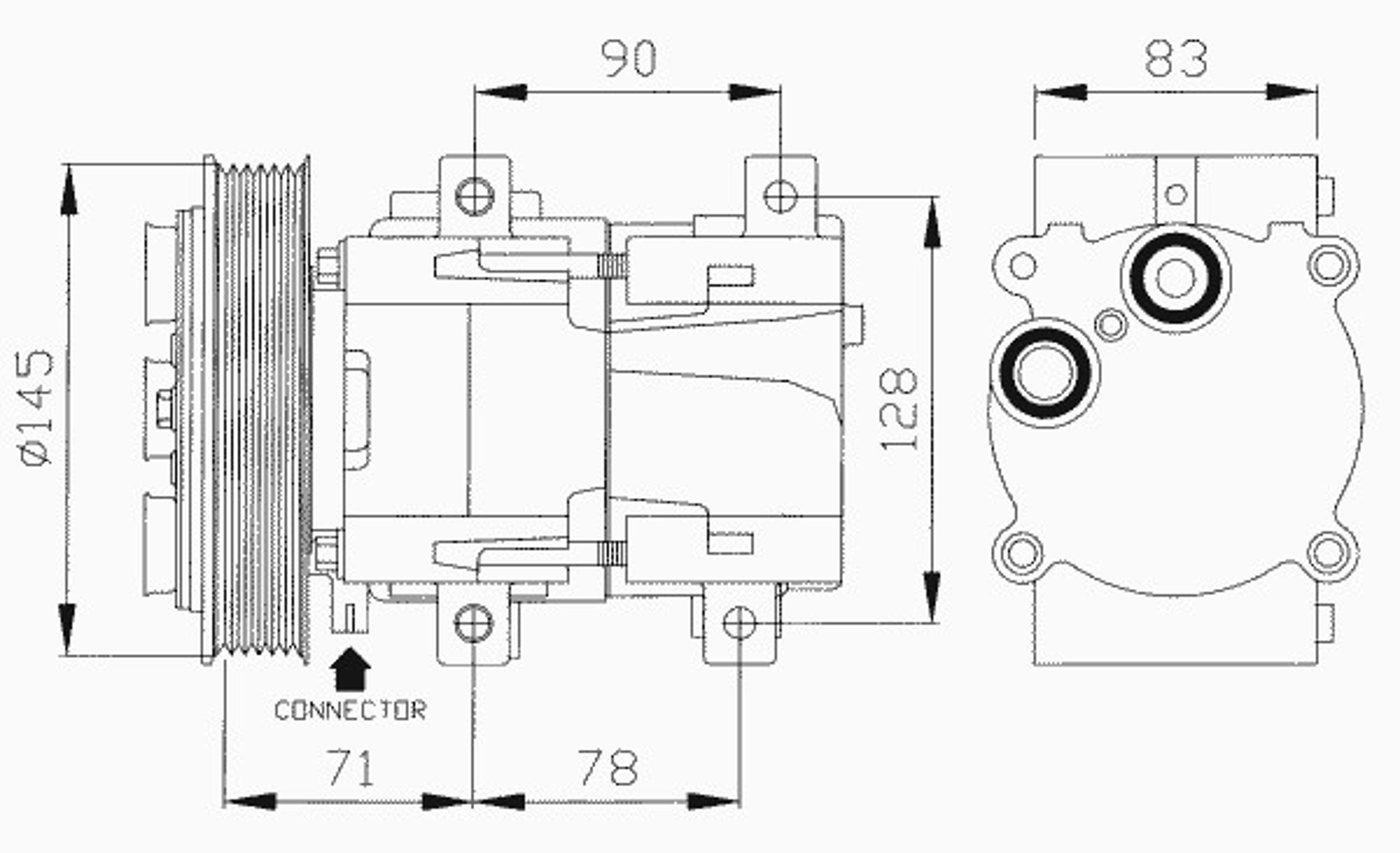 Компрессор кондиционера NRF 32085
