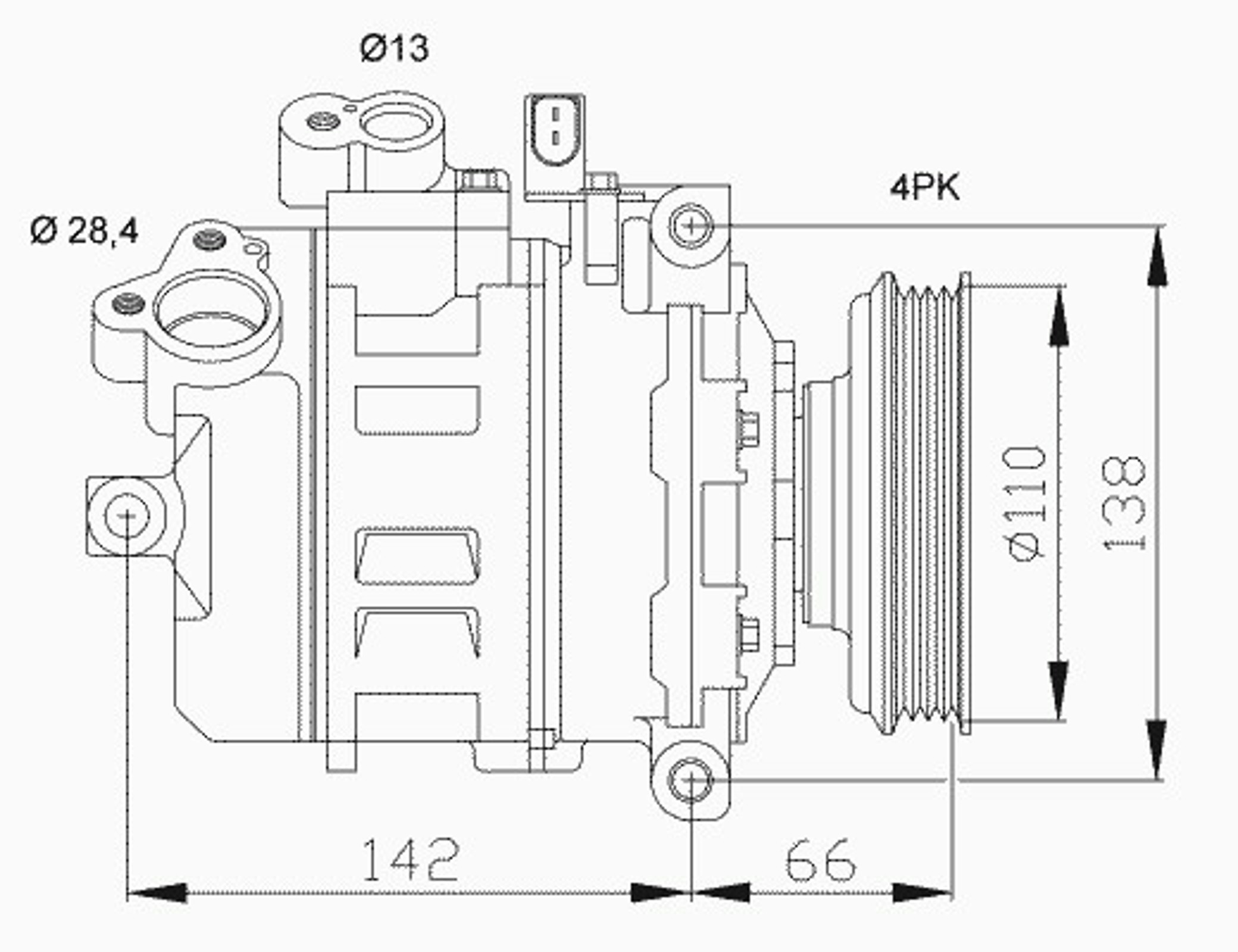 Компрессор кондиционера NRF 32106