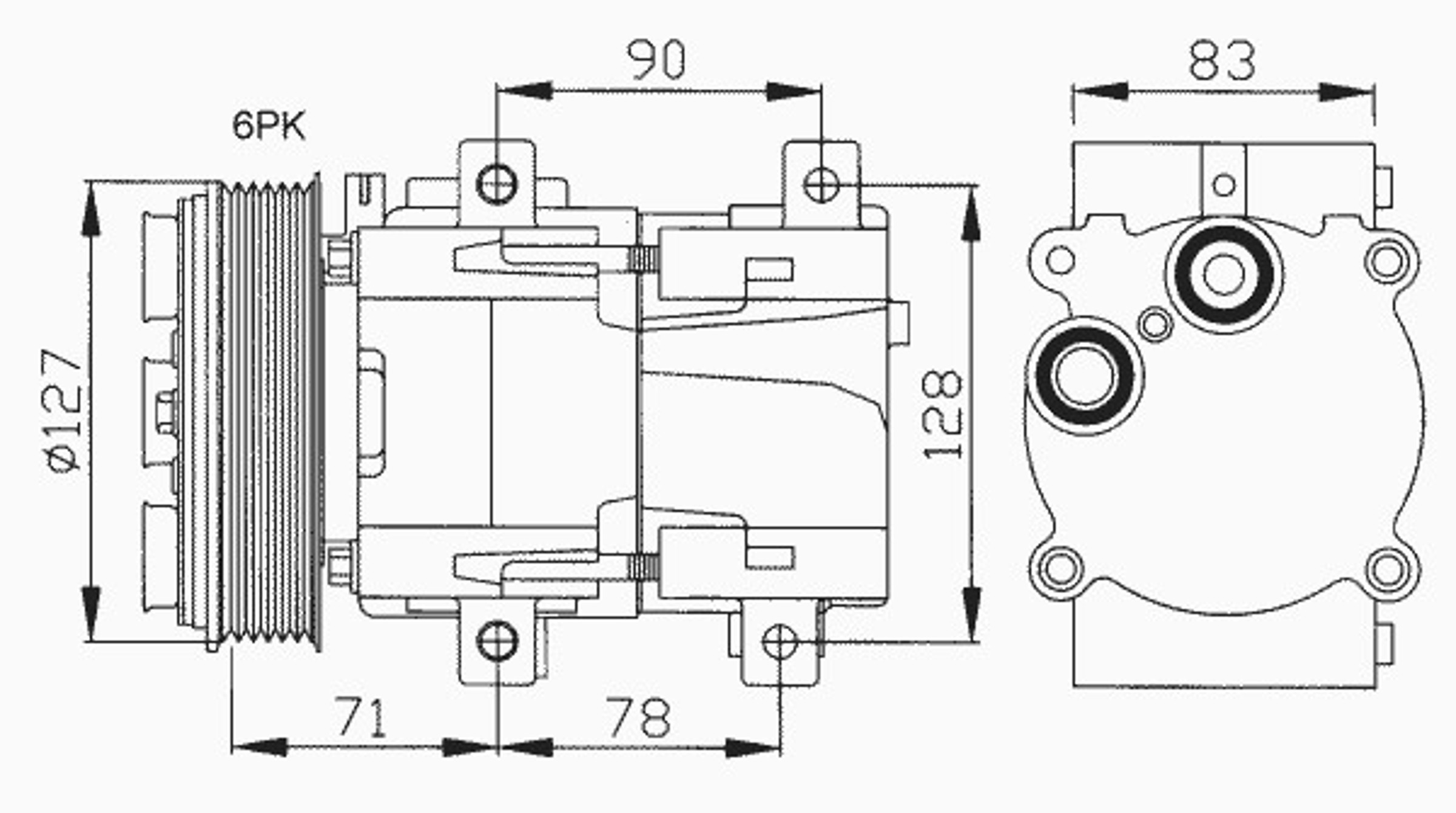 Компрессор кондиционера NRF 32107