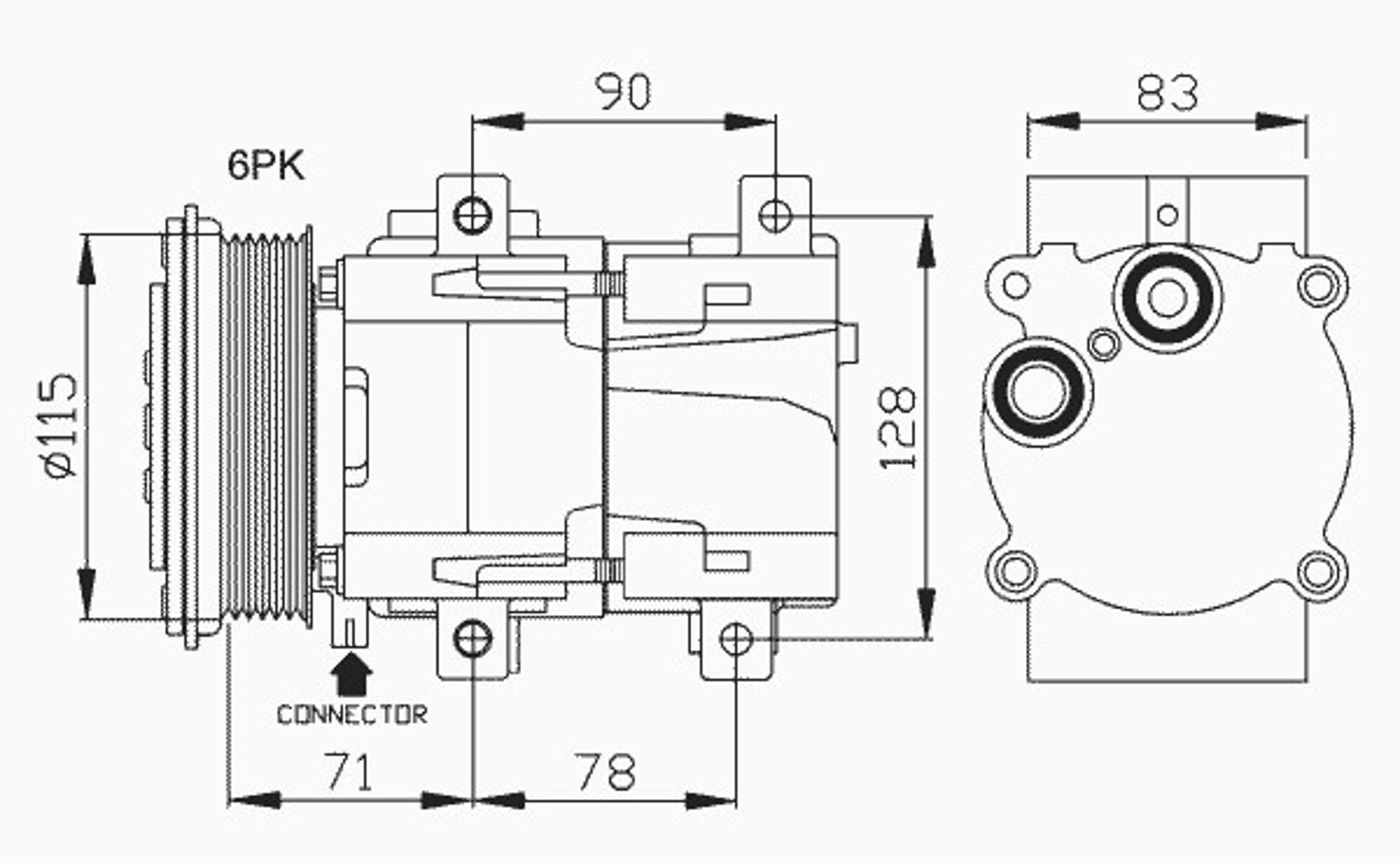 Компрессор кондиционера NRF 32110