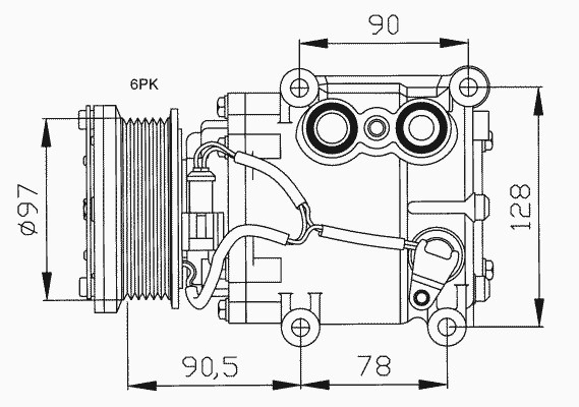 Компрессор кондиционера NRF 32199