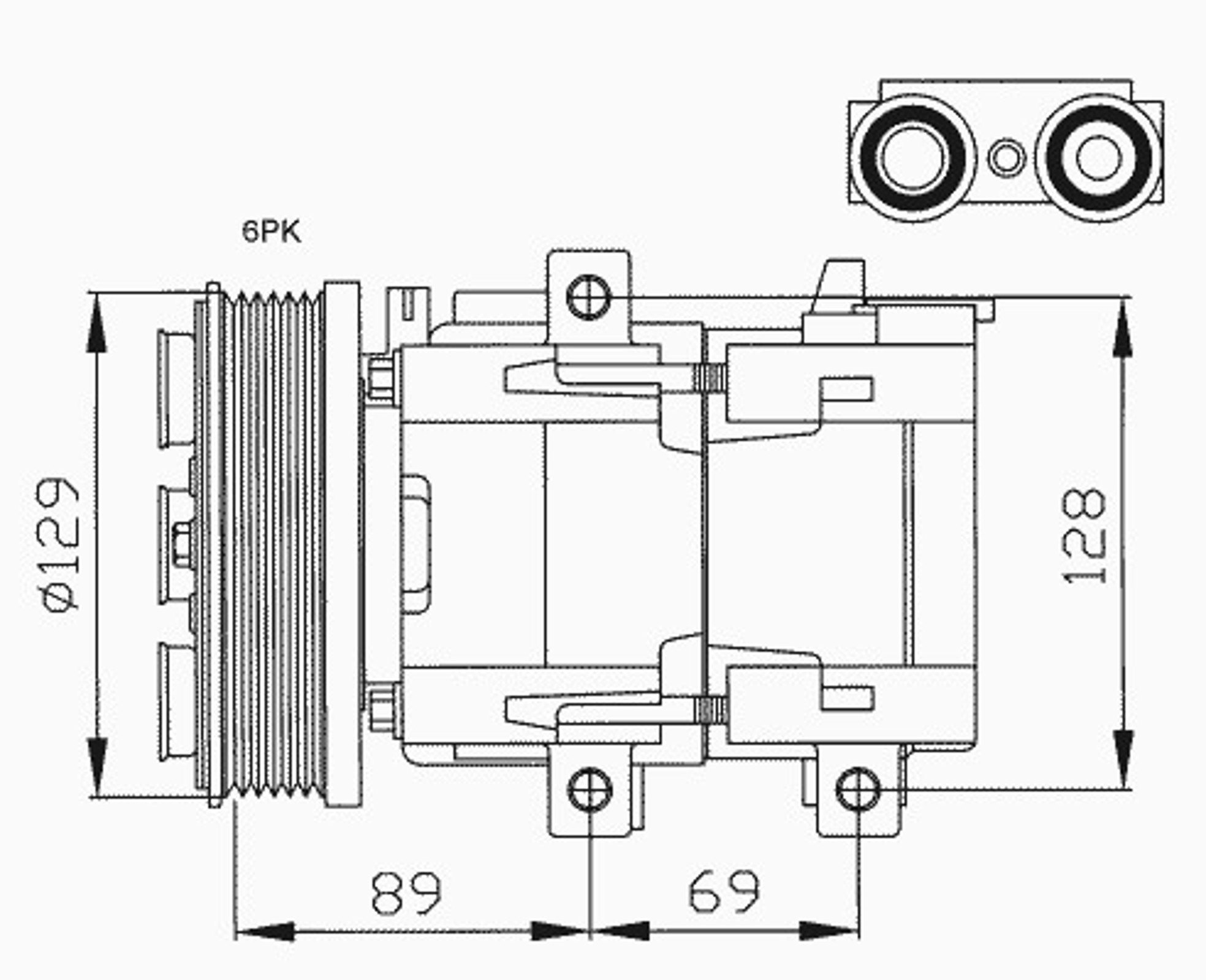 Компрессор кондиционера NRF 32212