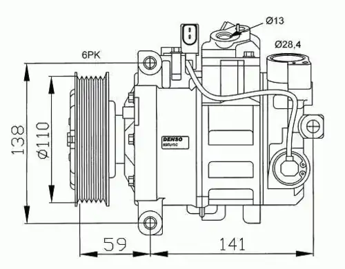 Компрессор кондиционера NRF 32229