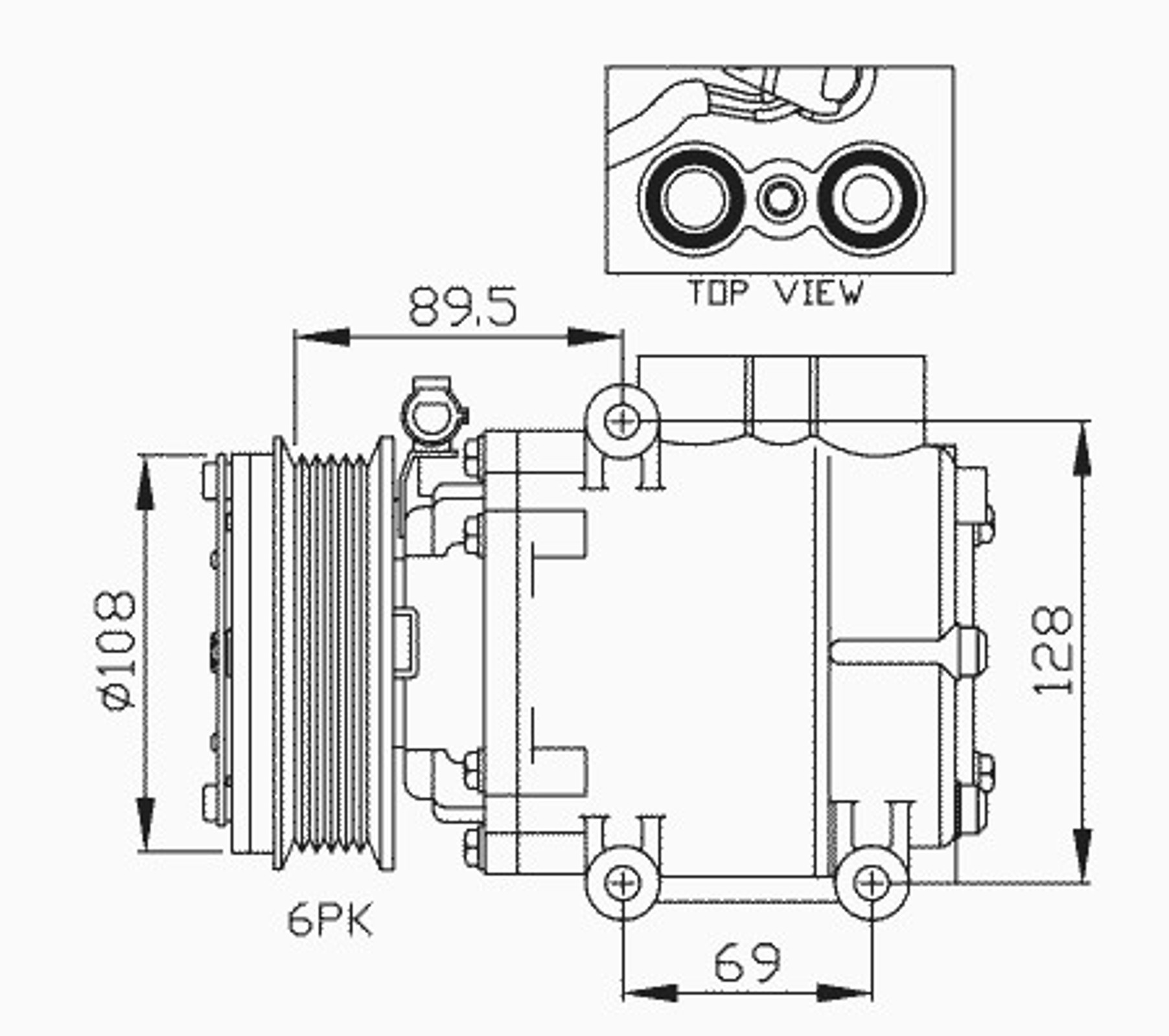 Компрессор кондиционера NRF 32248