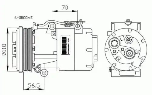 Компрессор кондиционера NRF 32250