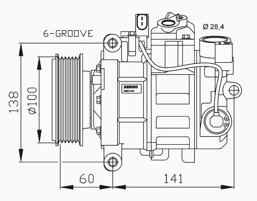 Компрессор кондиционера NRF 32263