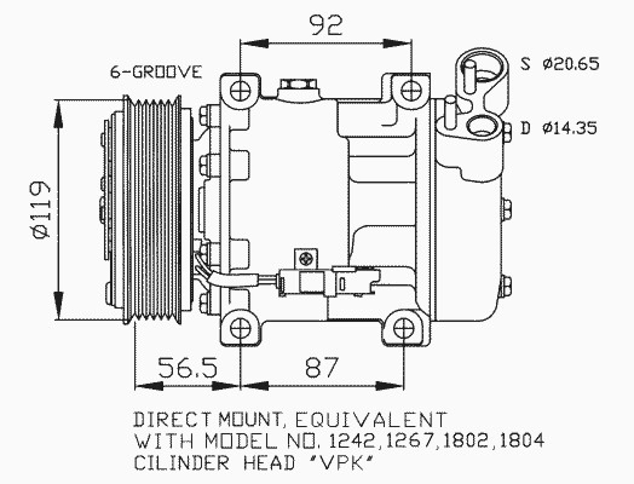 Компрессор кондиционера NRF 32270