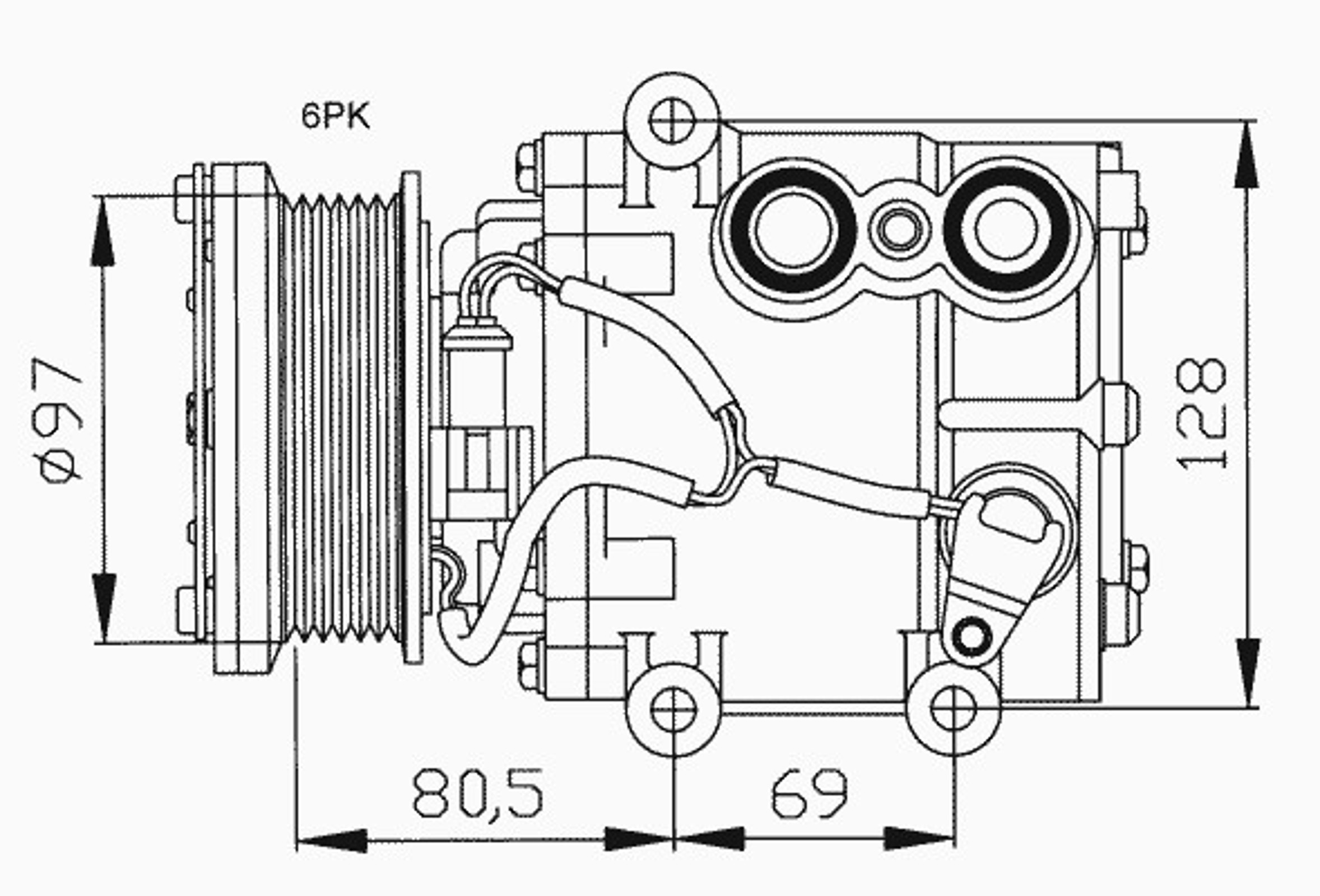 Компрессор кондиционера NRF 32401