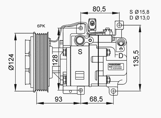 Компрессор кондиционера NRF 32408