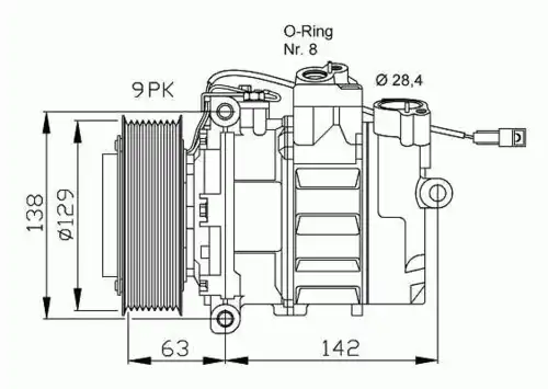 Компрессор кондиционера NRF 32413