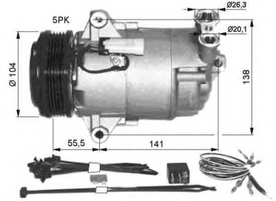 Компрессор кондиционера NRF 32426