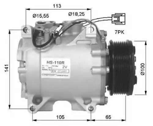 Компрессор кондиционера NRF 32448