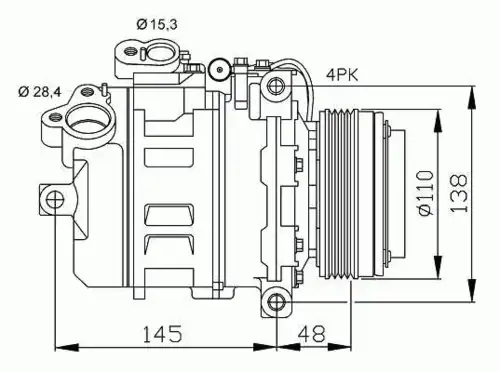 Компрессор кондиционера NRF 32465