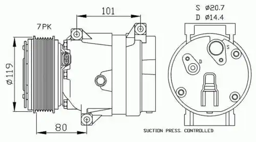 Компрессор кондиционера NRF 32481