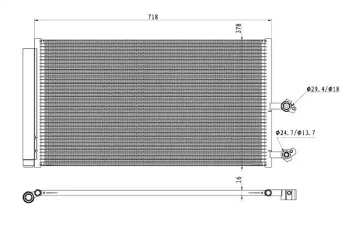 Радиатор кондиционера NRF 350450