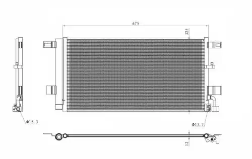 Радиатор кондиционера NRF 350454