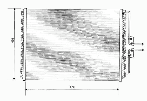 Радиатор кондиционера NRF 35162