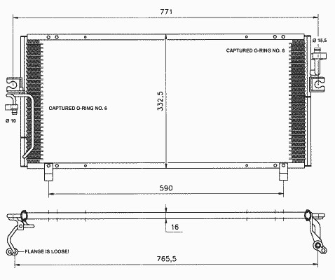 Конденсатор кондиционер NRF 35195