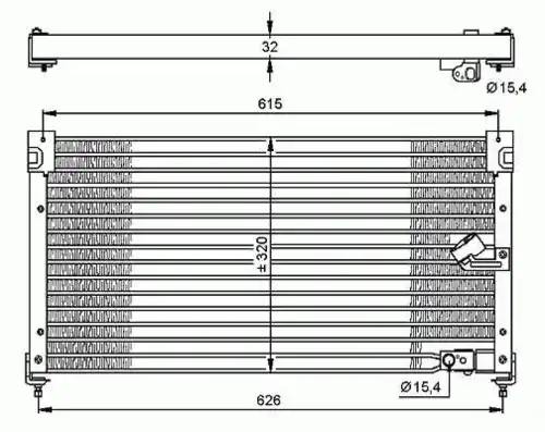 Радиатор кондиционера NRF 35348