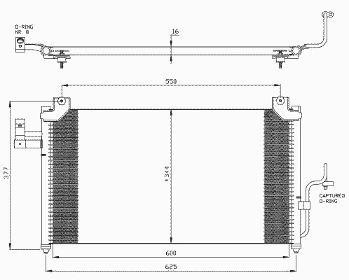 Конденсатор кондиционера NRF 35356