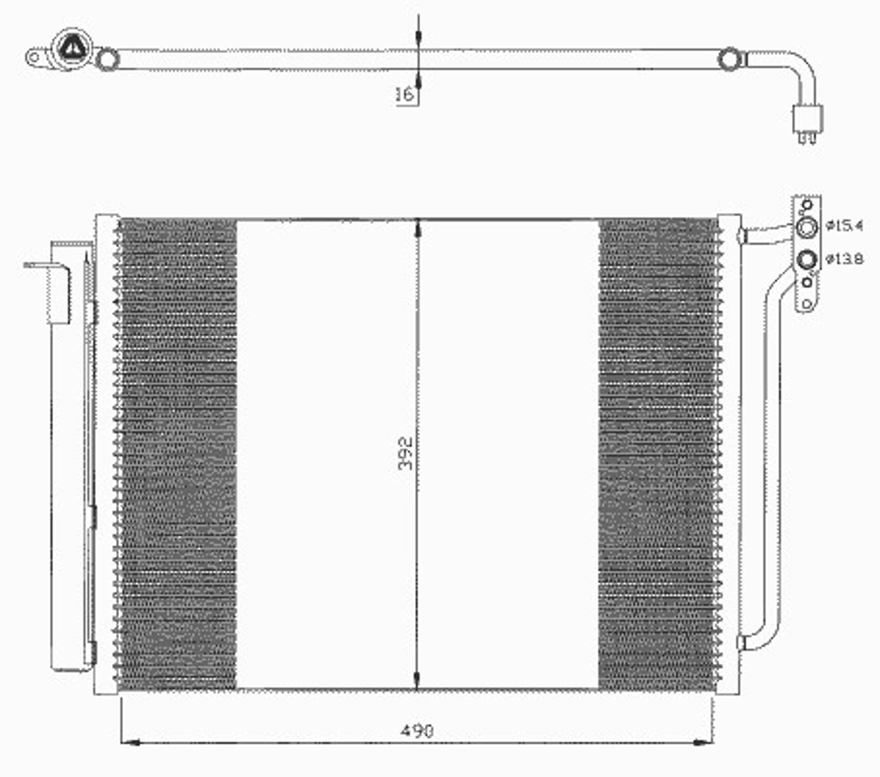 Радиатор кондиционера NRF 35406