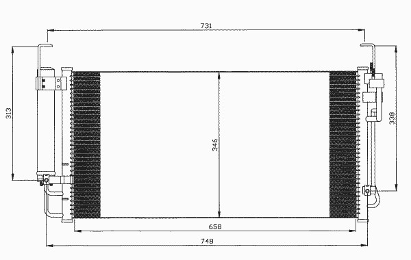 Конденсатор кондиционера NRF 35473