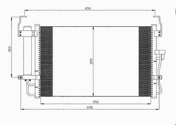 Конденсатор, кондиционер NRF 35474