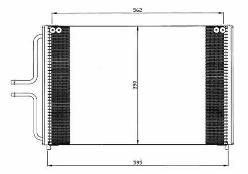 Радиатор кондиционера NRF 35533