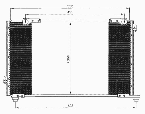 Радиатор кондиционера NRF 35607