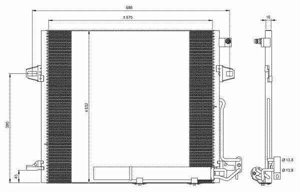 Конденсатор кондиционера NRF 35618