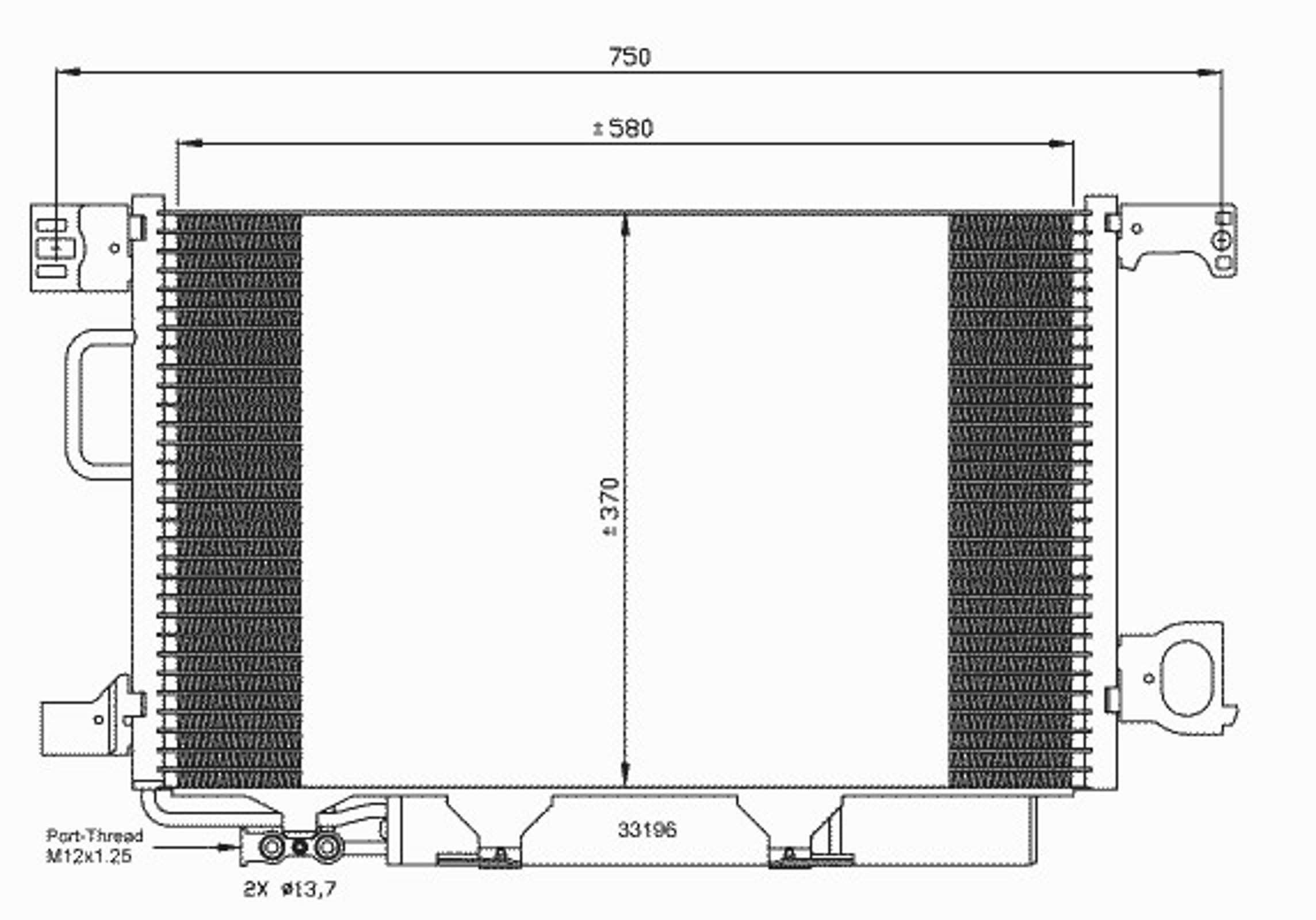 Радиатор кондиционера NRF 35623