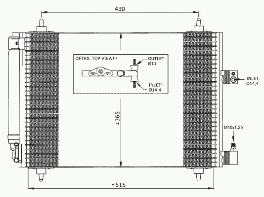 Конденсатор кондиционера NRF 35649