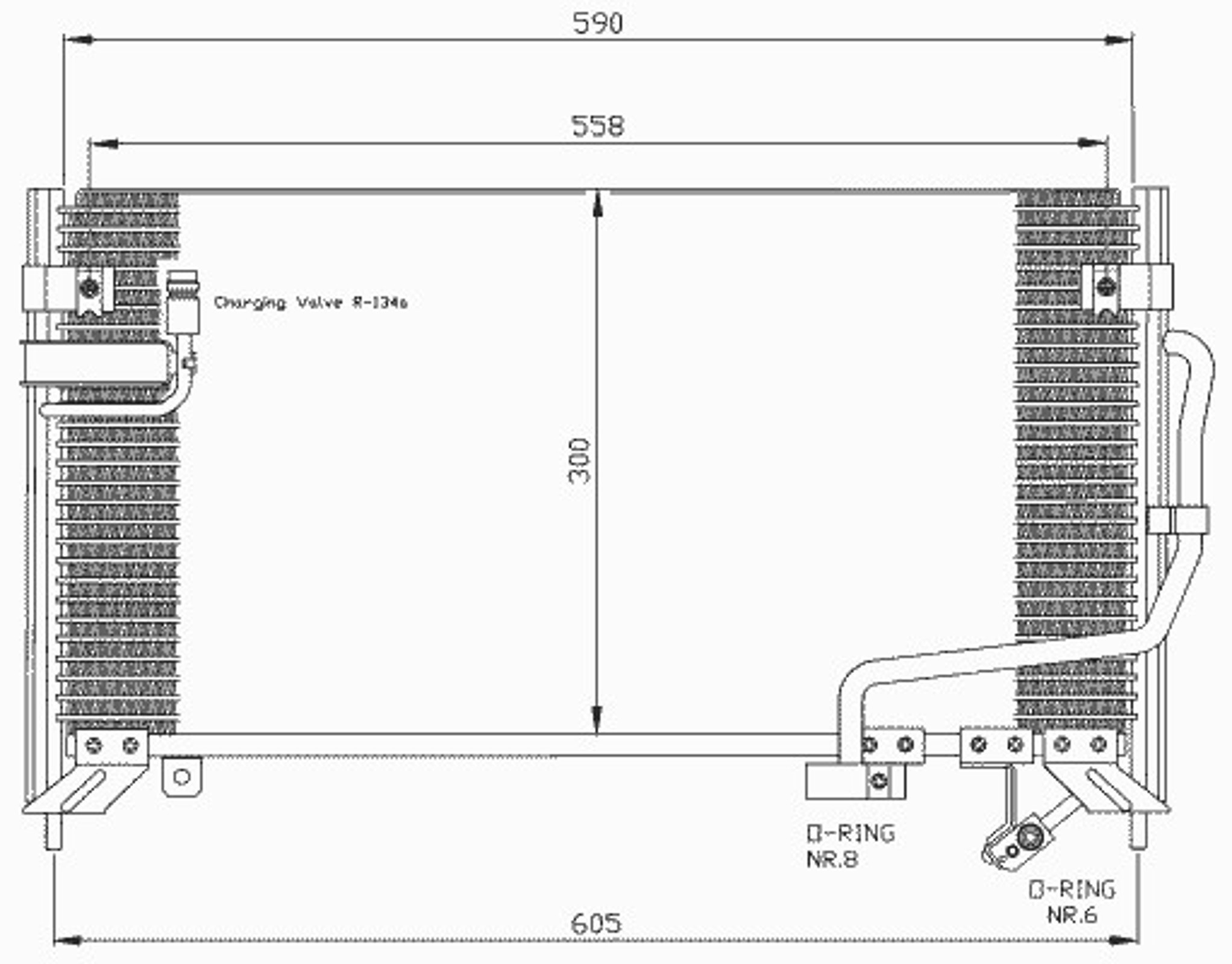 Радиатор кондиционера NRF 35650
