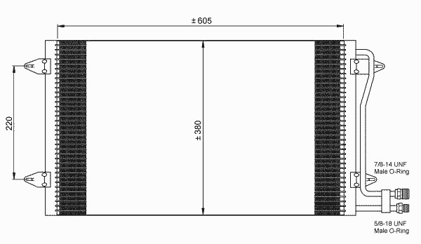 Конденсатор кондиционера NRF 35656