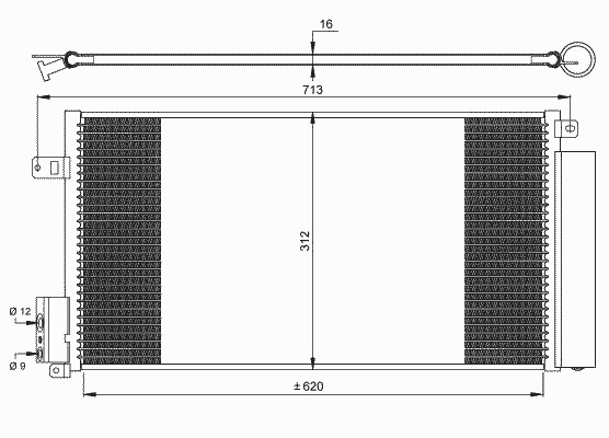 Радиатор кондиционера NRF 35750