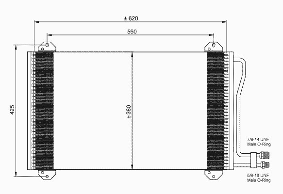 Конденсатор кондиционера NRF 35811