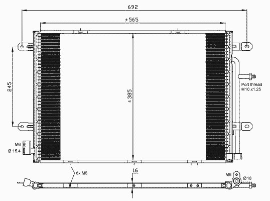 Конденсатор, кондиционер NRF 35841