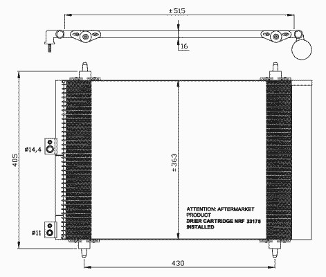 Конденсатор кондиционера NRF 35843