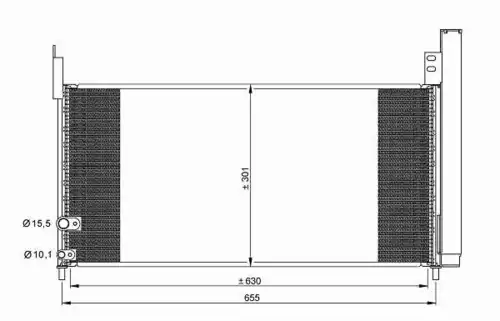 35863 NRF Радиатор кондиционера